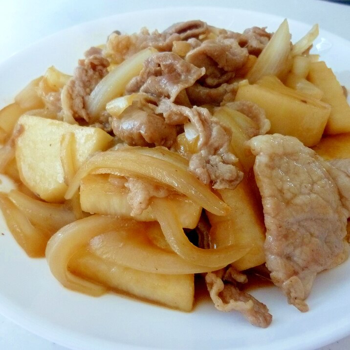 ☆ご飯が進む♪ 豚肉と長芋の甘辛炒め☆